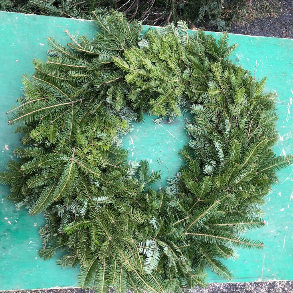 Undecorated Wreath EverGreen Boston Christmas Tree Delivery & Tree Lot