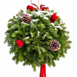 evergreen boston christmas tree delivery kissing ball